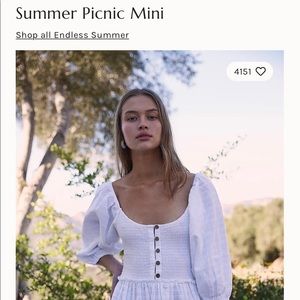Free People Summer Picnic Mini Dress.